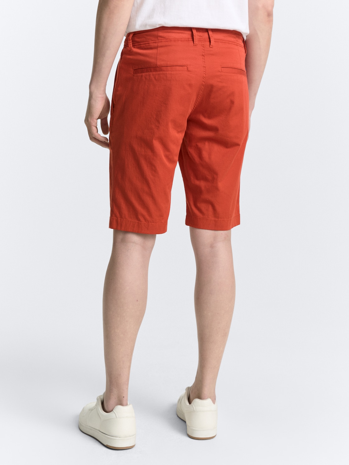 Thumbnail - TOM TAILOR Herren Lightweight Chino Shorts mit Kordelzug, orange, Uni, Gr. 38