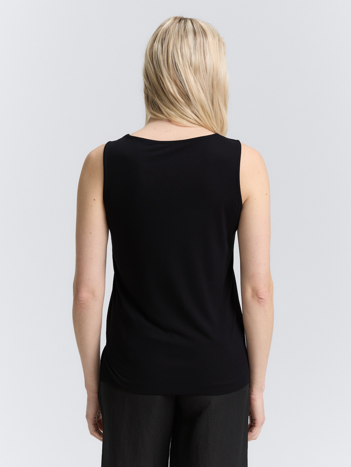 Thumbnail - TOM TAILOR Damen Top mit Cut-Out-Detail, schwarz, Uni, Gr. XXXL