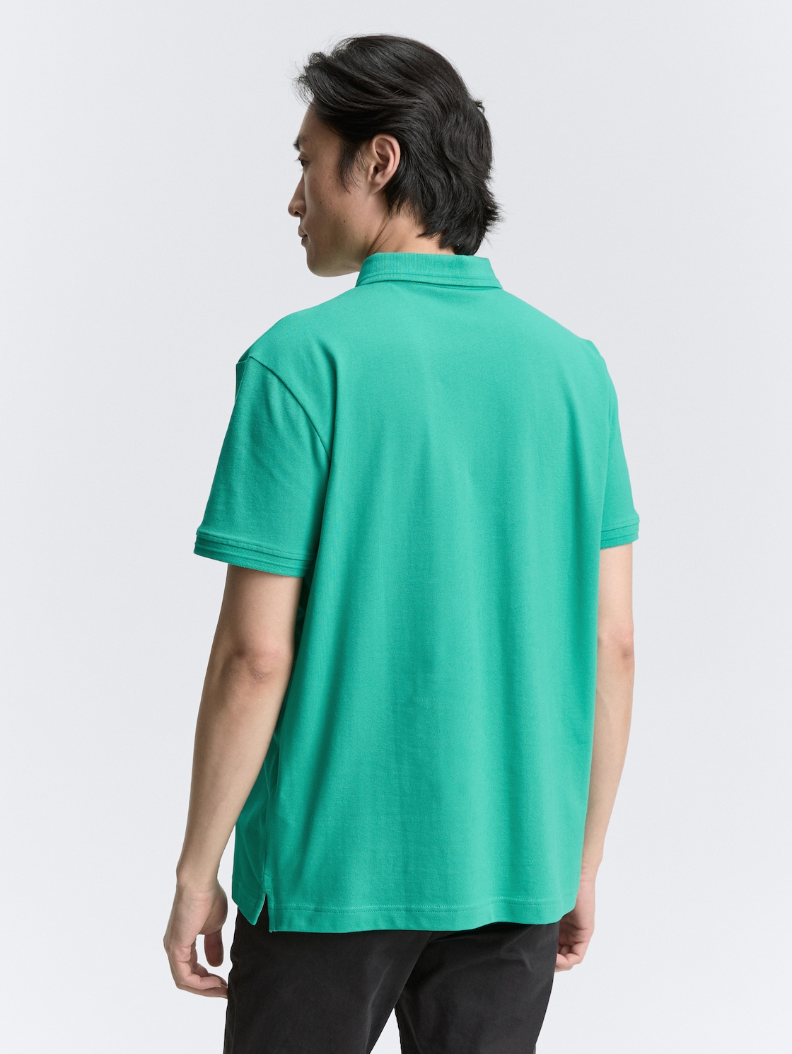 Thumbnail - TOM TAILOR Herren Piqué Poloshirt mit Stretch, grün, Uni, Gr. XXXL