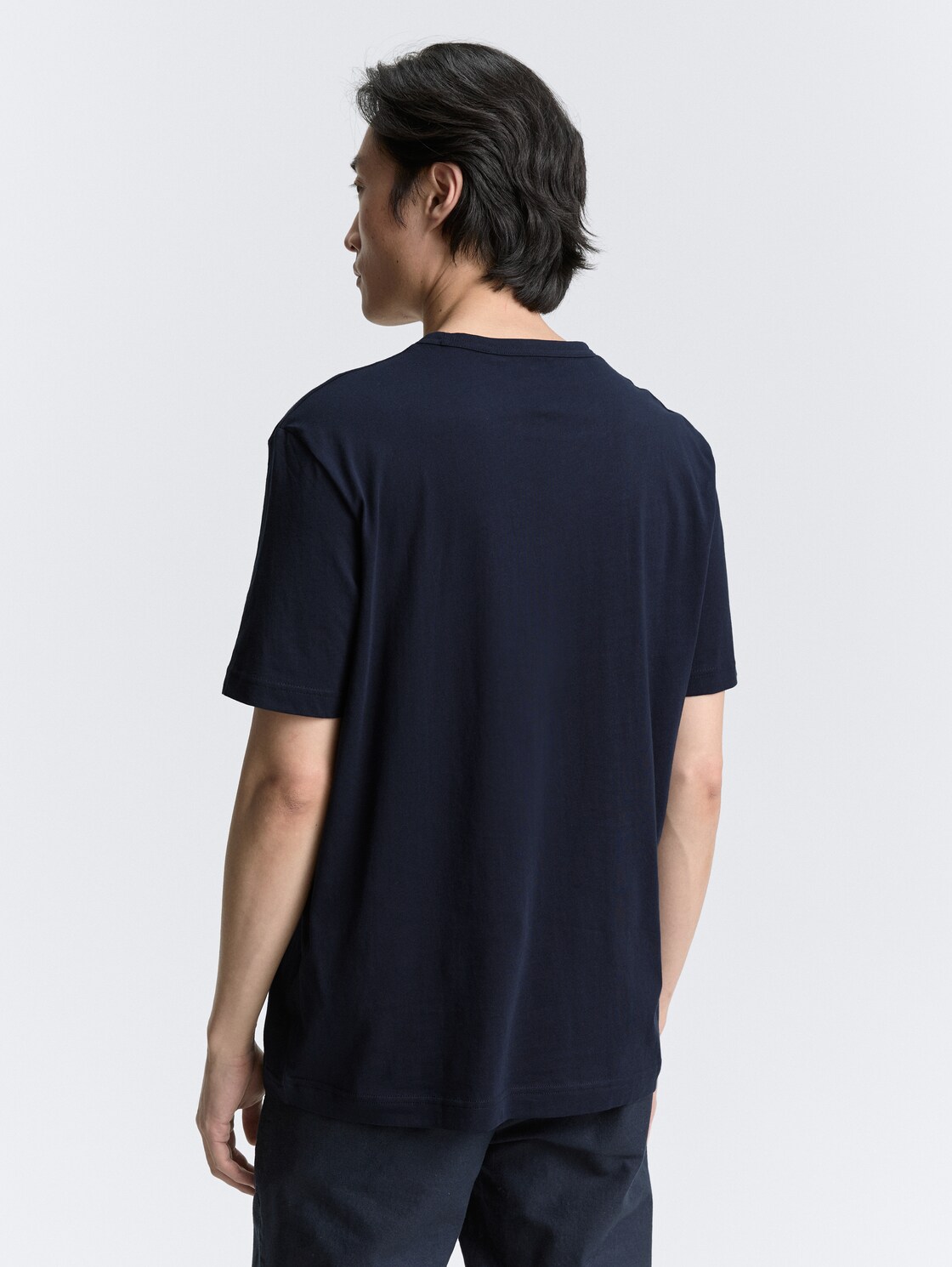 Thumbnail - TOM TAILOR Herren T-Shirt mit Print, blau, Uni, Gr. S