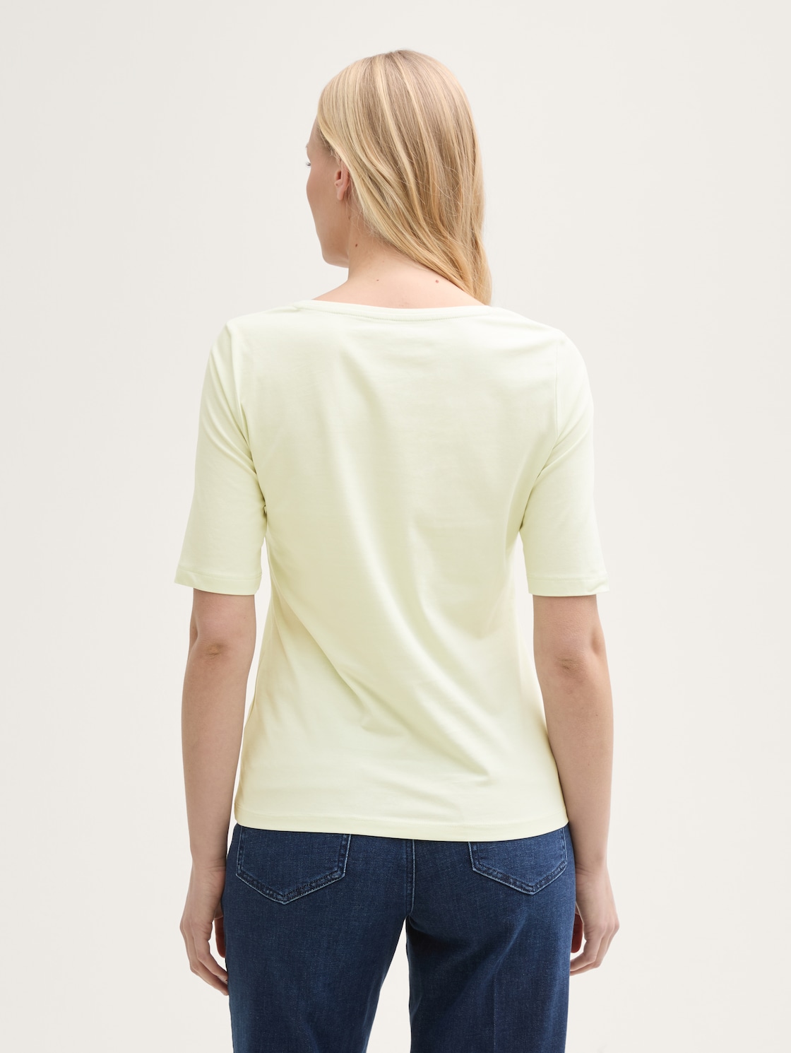 Thumbnail - TOM TAILOR Damen T-Shirt mit Print, grün, Uni, Gr. XL