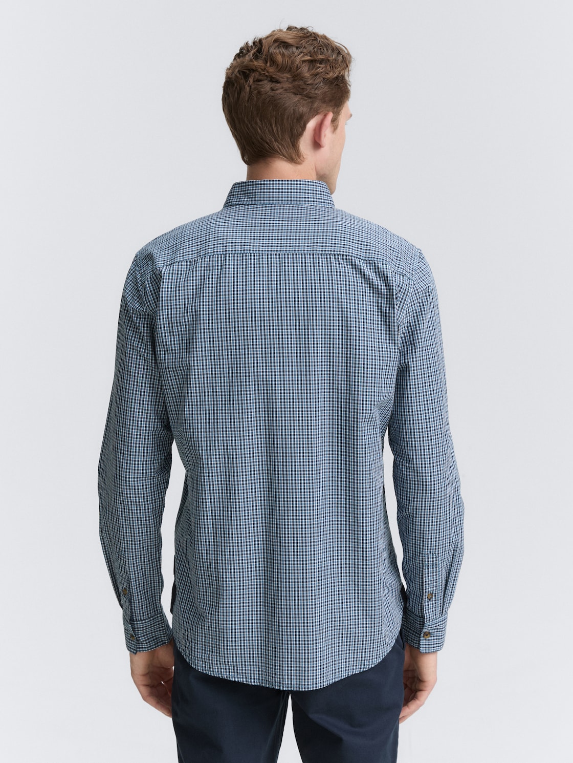 Thumbnail - TOM TAILOR Herren Regular Fit Hemd mit Karo-Muster, blau, Kariert, Gr. XXXL