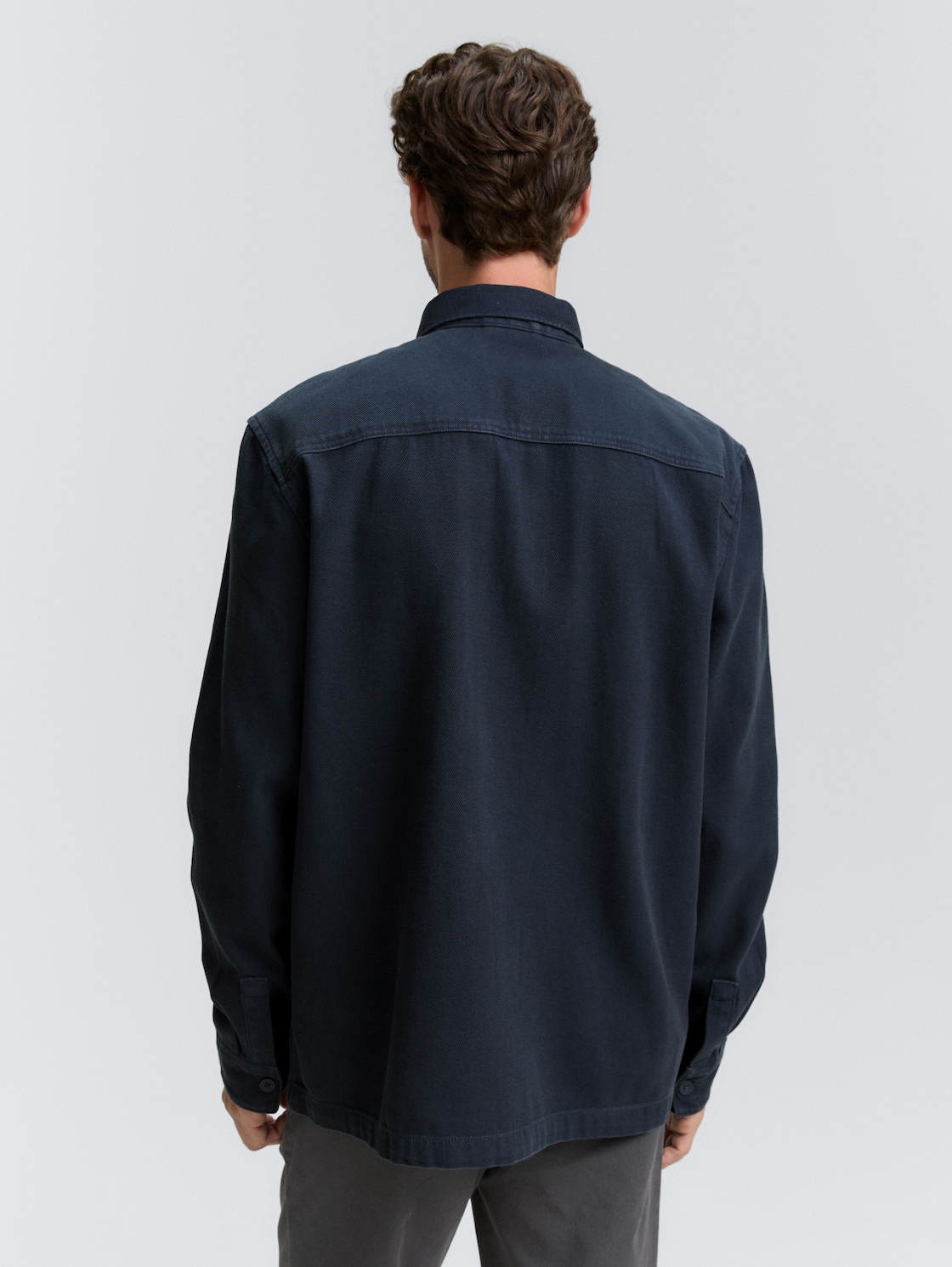 Thumbnail - TOM TAILOR Herren Overshirt mit Brusttaschen, blau, Uni, Gr. XXL