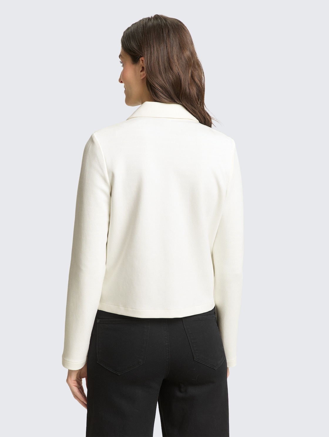 Thumbnail - TOM TAILOR Damen Regular Fit Jacke mit Reißverschluss, weiß, Uni, Gr. XXXL