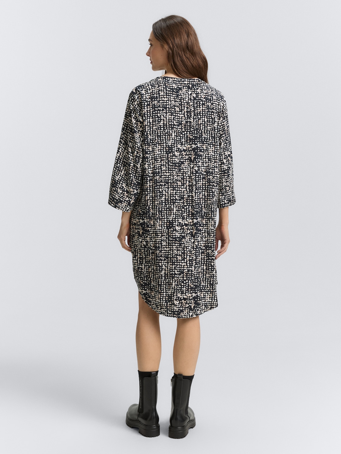 Thumbnail - TOM TAILOR Damen Kleid mit Muster, blau, Gemustert, Gr. 38