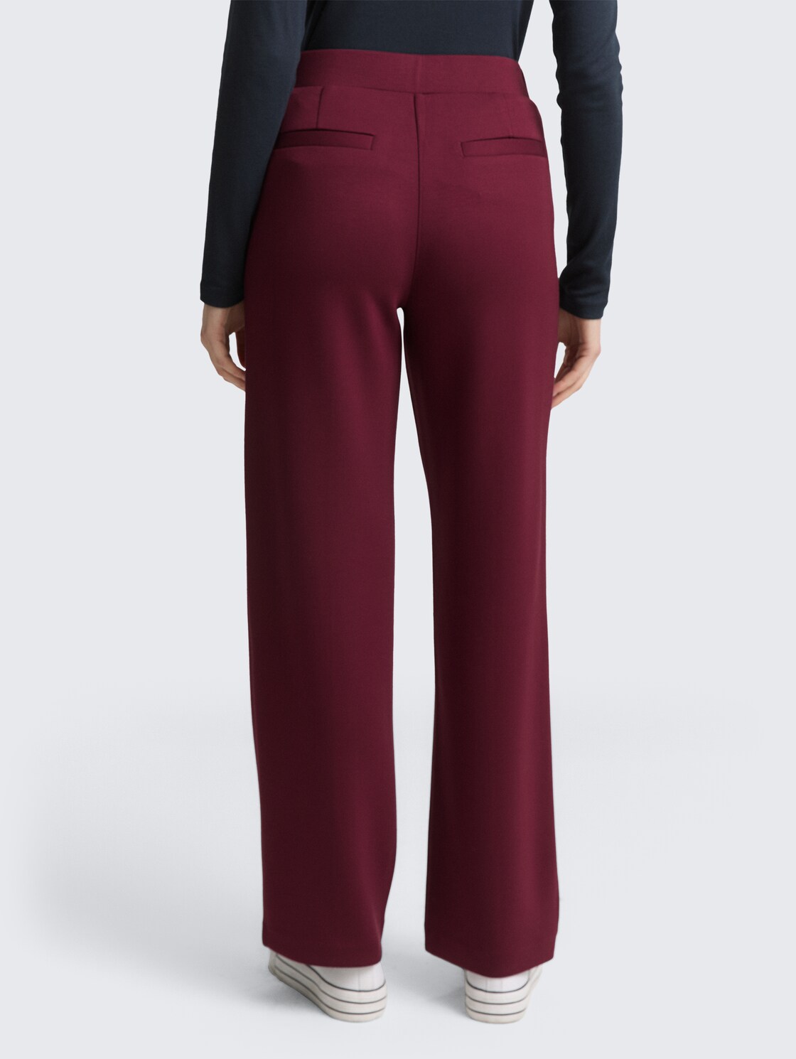 Thumbnail - TOM TAILOR Damen Loose Straight Scuba Hose, rot, Uni, Gr. 36/30