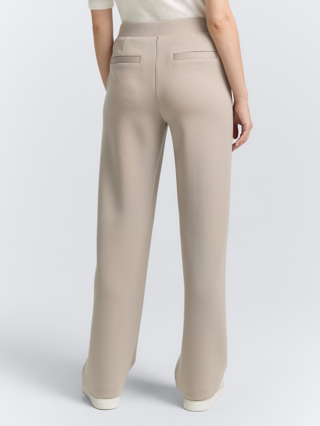 Thumbnail - TOM TAILOR Damen Loose Straight Scuba Hose, grau, Uni, Gr. 40/32