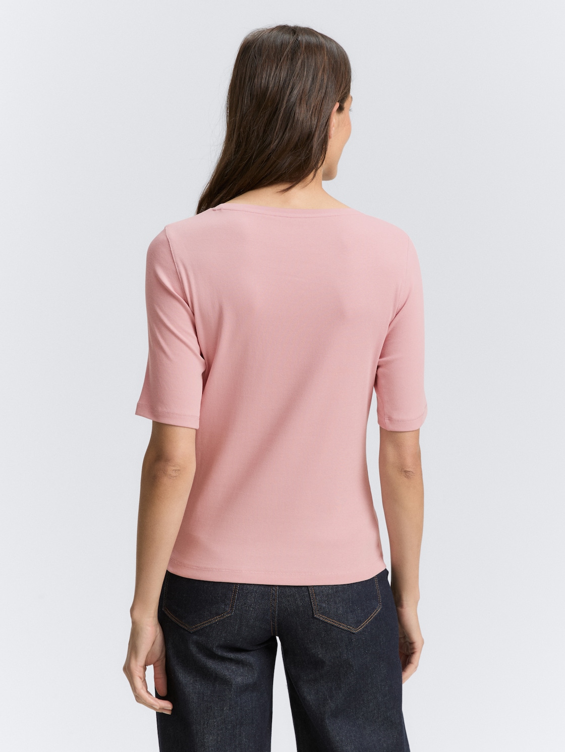 Thumbnail - TOM TAILOR Damen Basic T-Shirt, rosa, Uni, Gr. XXXL