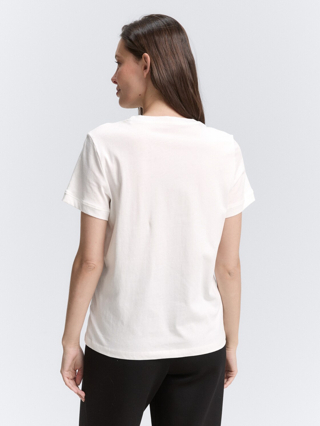 Thumbnail - TOM TAILOR Damen T-Shirt mit Logo-Print, weiß, Uni, Gr. XXXL