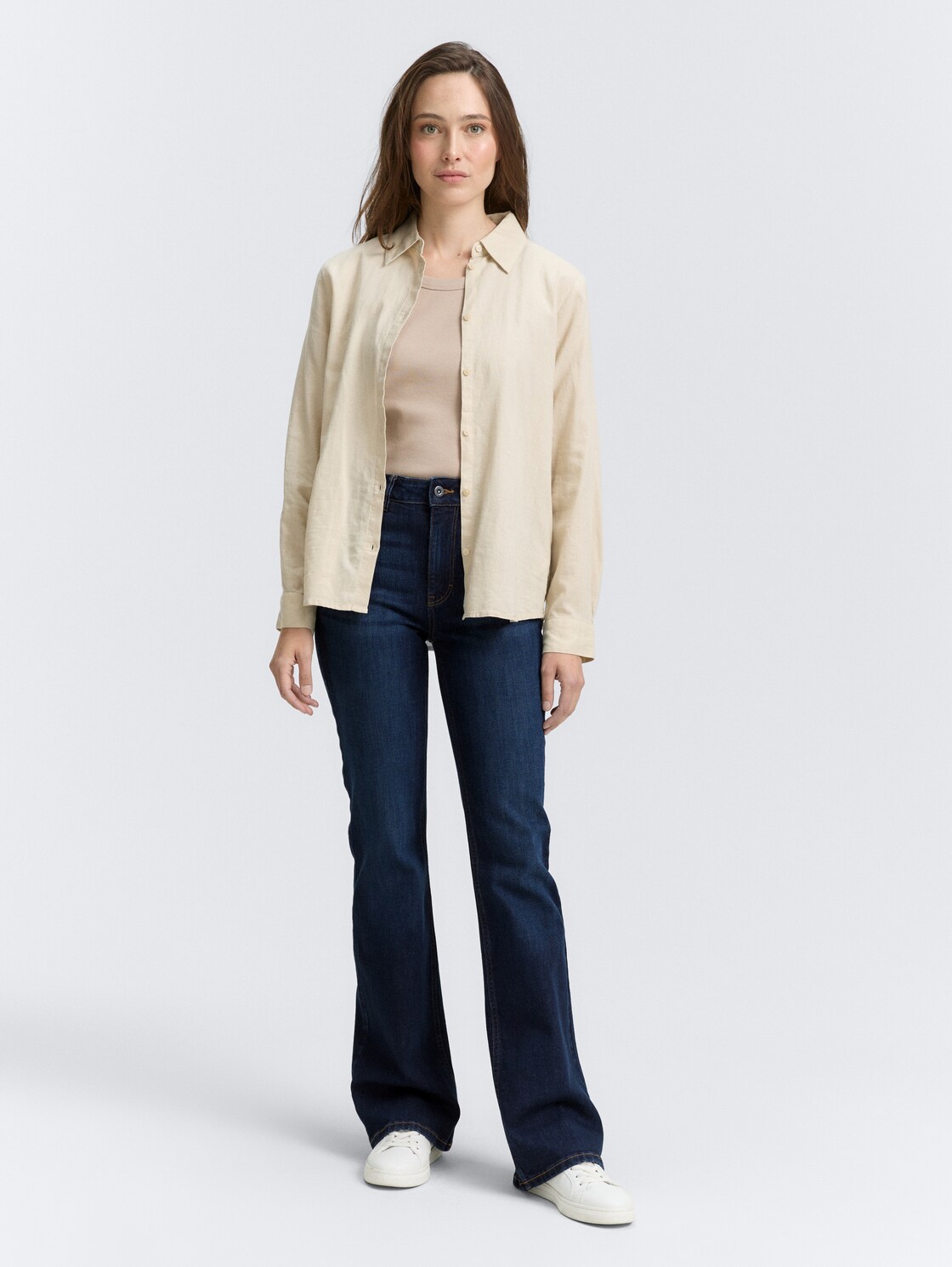Thumbnail - TOM TAILOR Damen TTSTELLA Bootcut Jeans, blau, Uni, Gr. 27/30