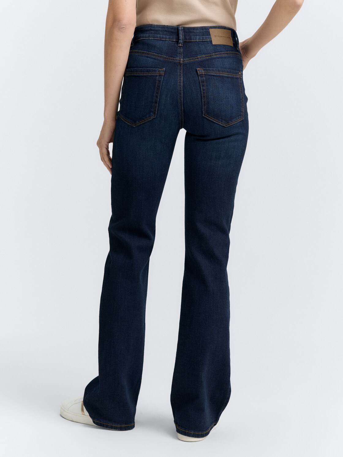 Thumbnail - TOM TAILOR Damen TTSTELLA Bootcut Jeans, blau, Uni, Gr. 27/30