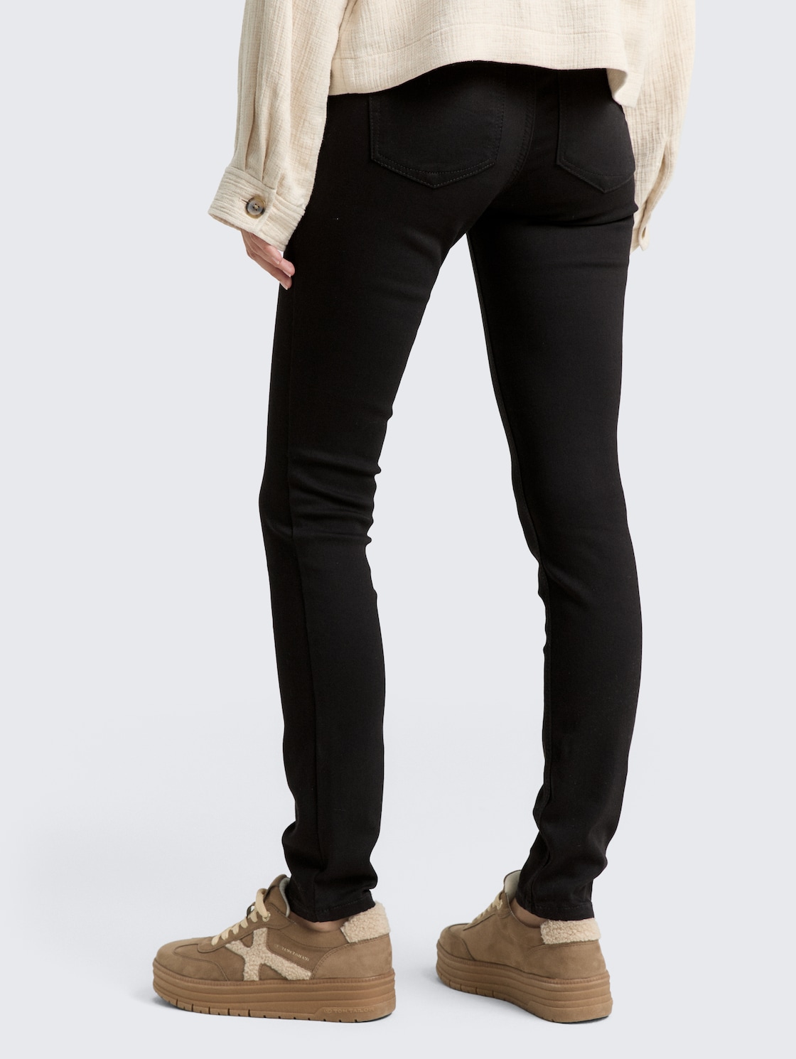 Thumbnail - TOM TAILOR Damen TTLUCIE SKINNY Jeans, schwarz, Uni, Gr. 29/30