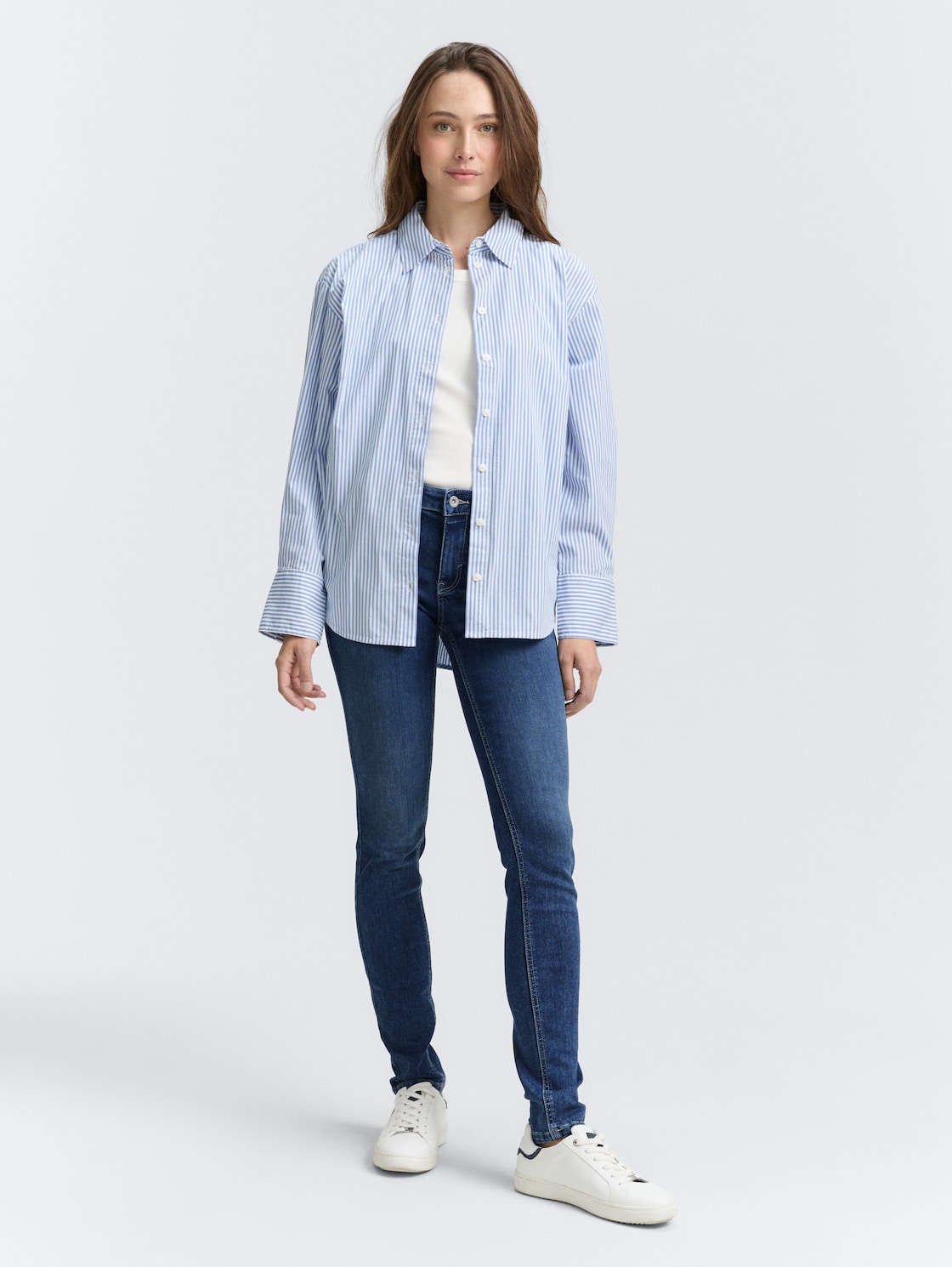 Thumbnail - TOM TAILOR Damen TTLUCIE Skinny Jeans, blau, Uni, Gr. 32/30