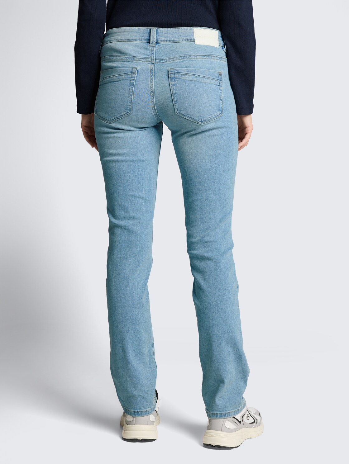 Thumbnail - TOM TAILOR Damen TTLIVA STRAIGHT Jeans, blau, Uni, Gr. 26/30