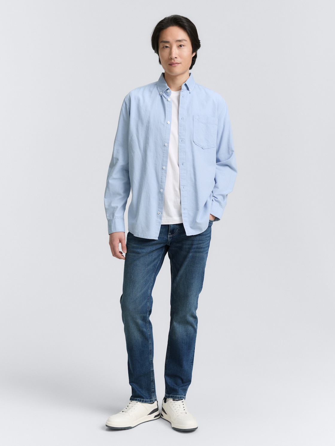 Thumbnail - TOM TAILOR Herren TTMARVIN STRAIGHT Jeans mit Stretch, blau, Uni, Gr. 30/30