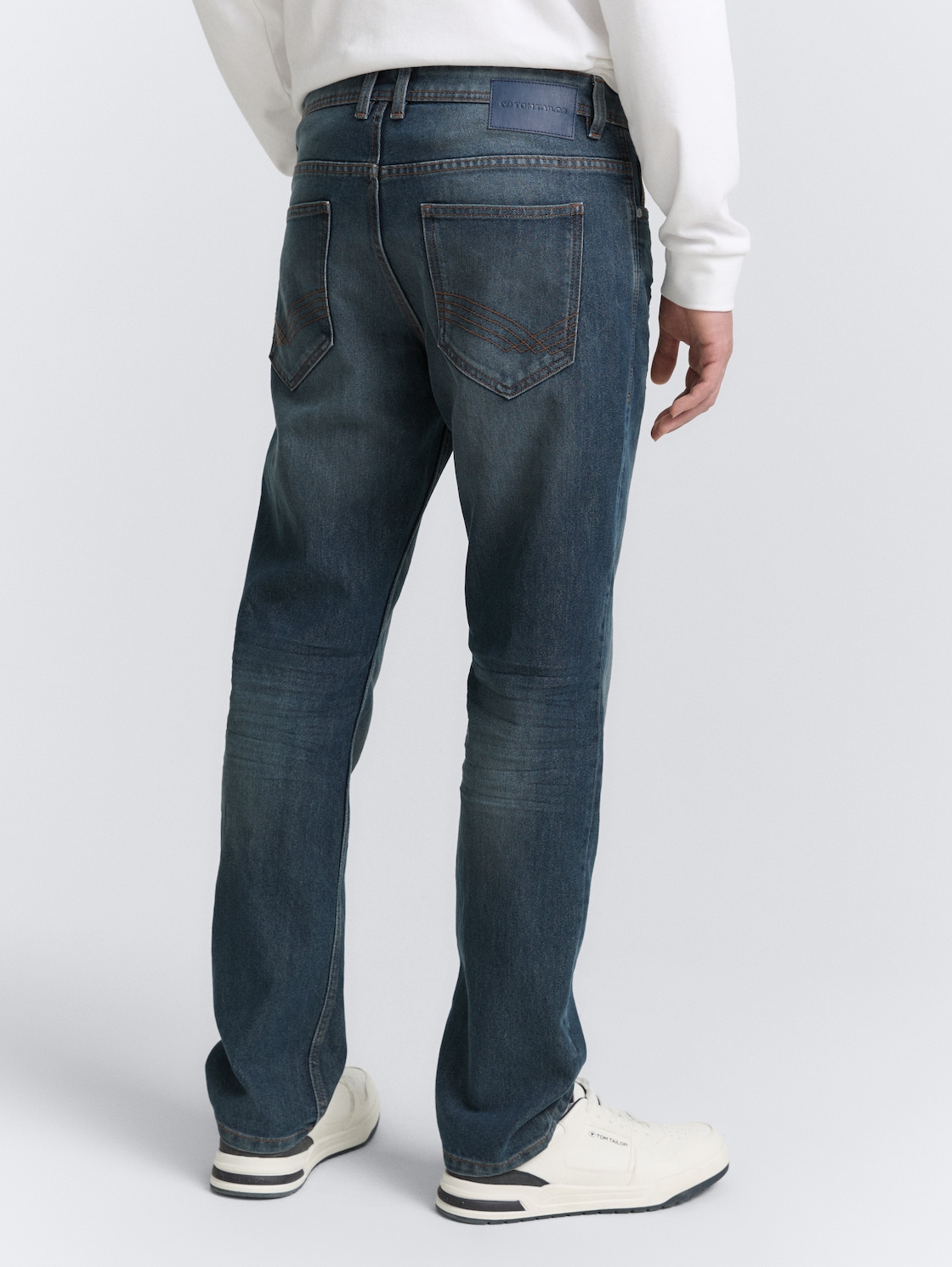 Thumbnail - TOM TAILOR Herren TTMARVIN Straight Jeans mit Stretch, blau, Uni, Gr. 34/34