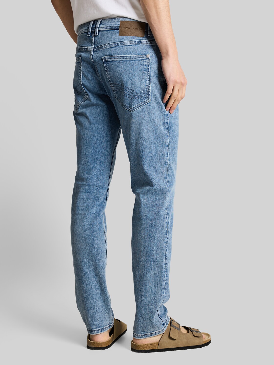 Tom Tailor Herren Ttjosh Regular Slim Jeans Mit Stretch, Blau, Uni, Gr. 33/32 