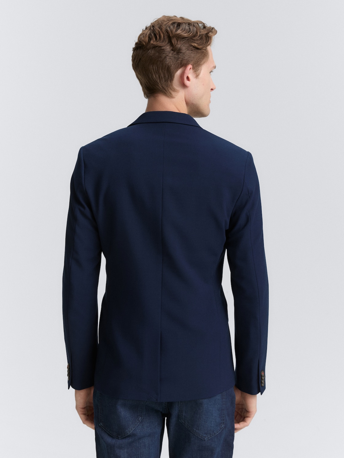 Thumbnail - TOM TAILOR Herren Regular Fit Sakko, blau, Uni, Gr. 54