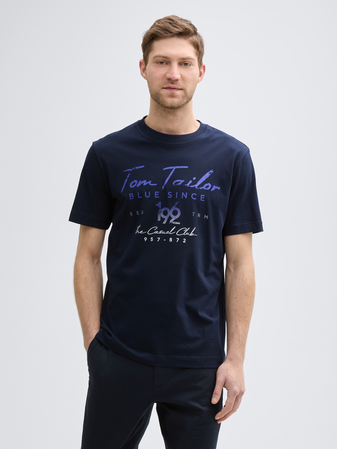 Thumbnail - TOM TAILOR Herren T-Shirts im 2er-Pack, weiß, Uni, Gr. XXL