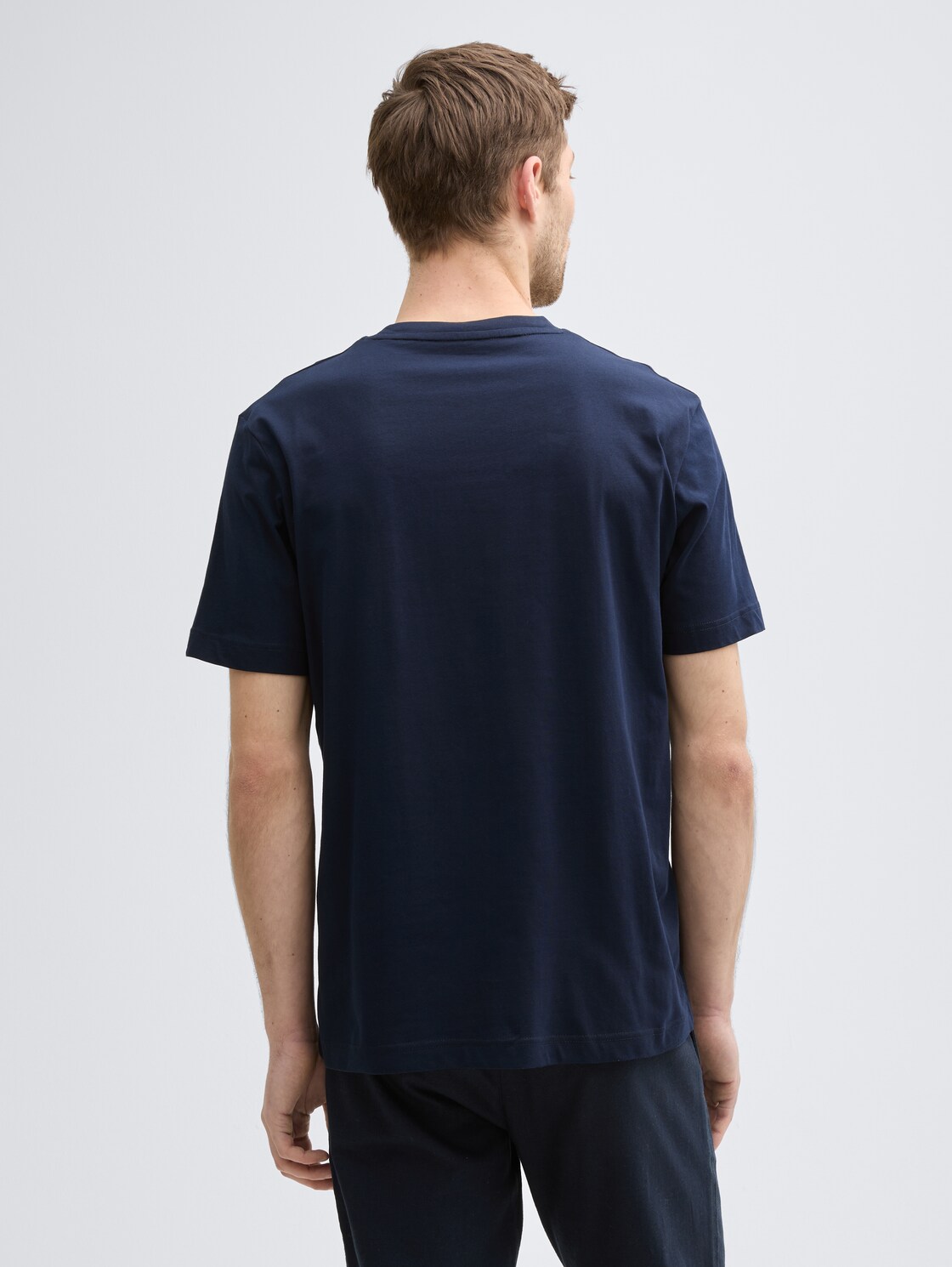 Thumbnail - TOM TAILOR Herren T-Shirts im 2er-Pack, blau, Uni, Gr. XXXL