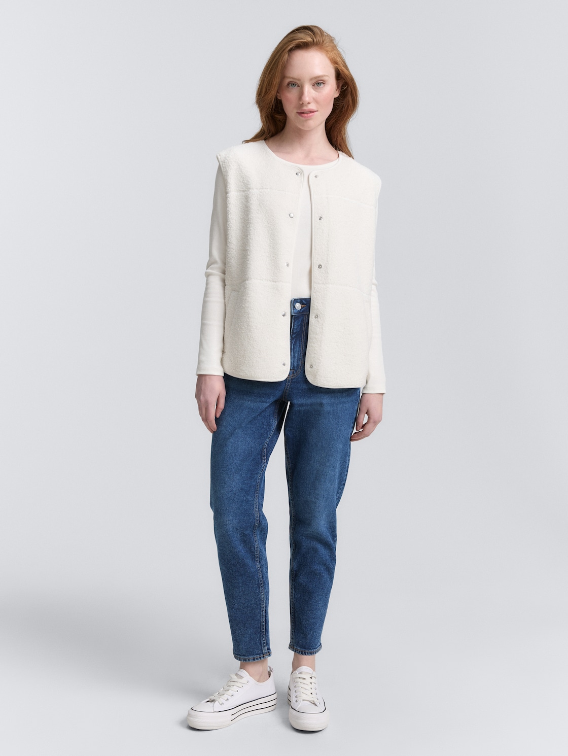 Thumbnail - TOM TAILOR DENIM Damen TTLINLEY Mom Jeans, blau, Uni, Gr. 31