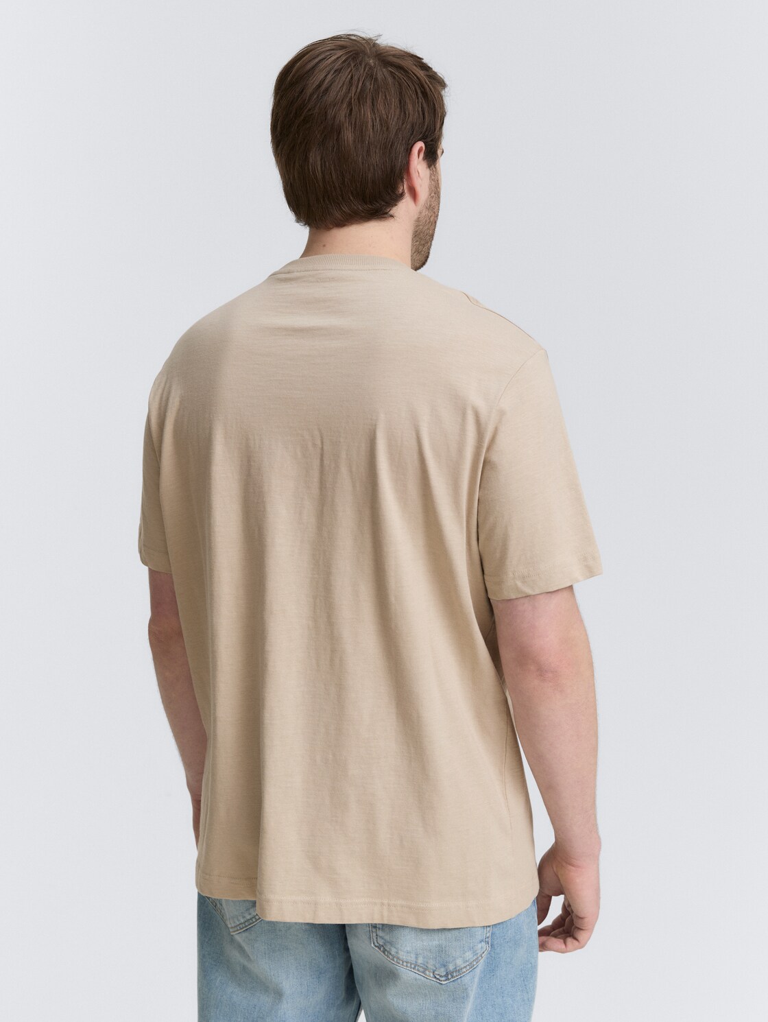 Thumbnail - TOM TAILOR Herren Plus Size -T-Shirt mit Logo-Print, braun, Uni, Gr. 4XL