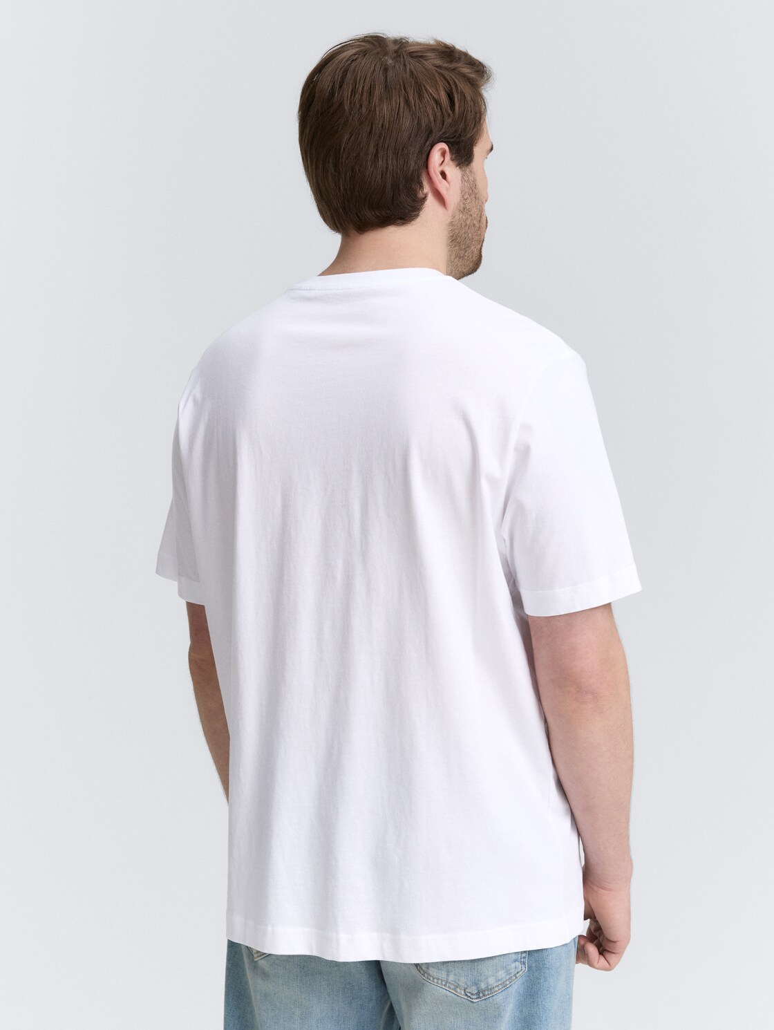 Thumbnail - TOM TAILOR Herren Plus Size -T-Shirt mit Print, weiß, Uni, Gr. 4XL