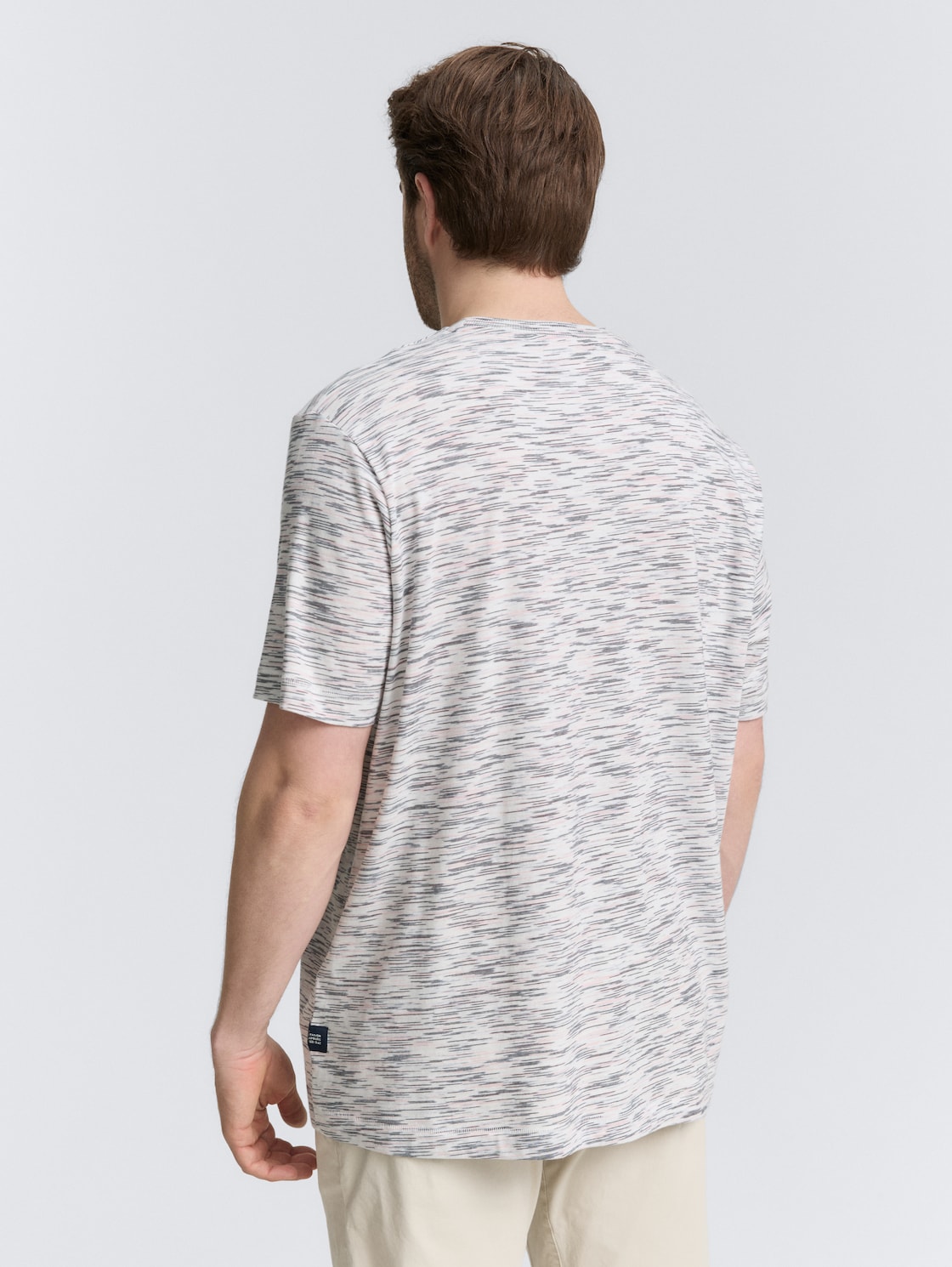 Thumbnail - TOM TAILOR Herren Plus Size - T-Shirt mit Muster, rosa, Gemustert, Gr. 5XL