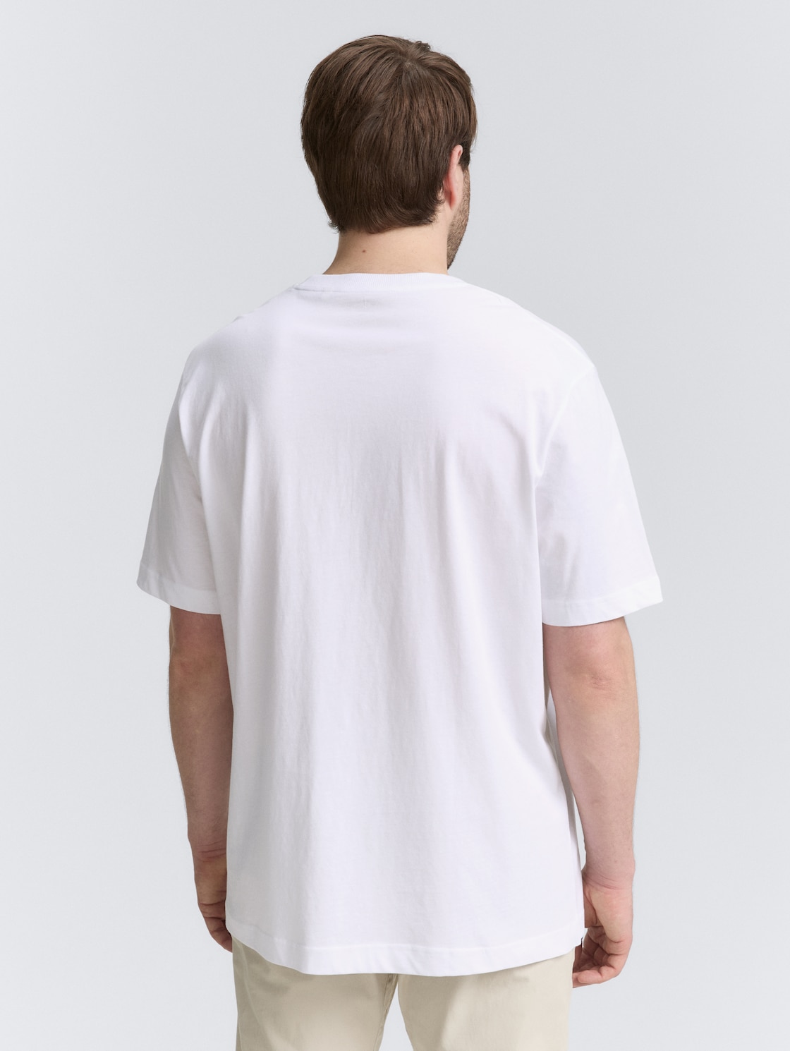 Thumbnail - TOM TAILOR Herren Plus Size - T-Shirt mit Print, weiß, Uni, Gr. 5XL