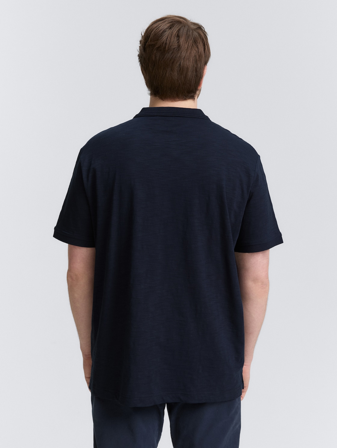 Thumbnail - TOM TAILOR Herren Plus Size - Poloshirt aus Baumwolle mit Print, blau, Uni, Gr. 3XL