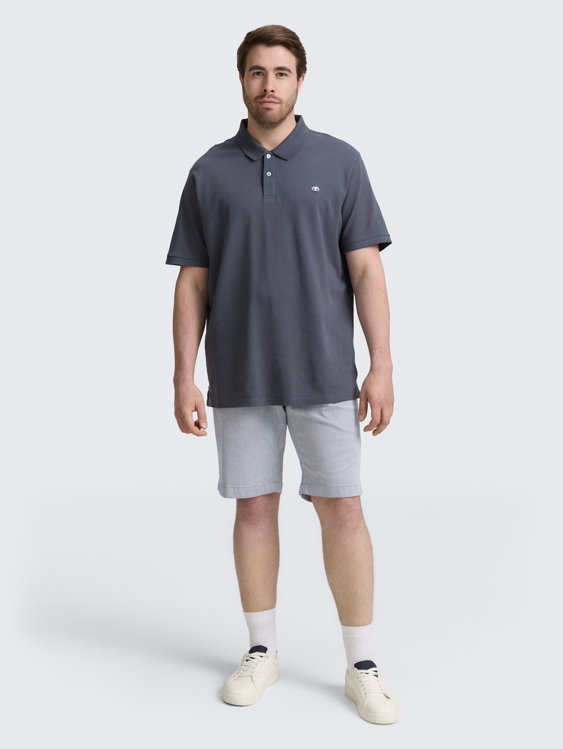 Thumbnail - TOM TAILOR Herren Plus Size - Regular Chino Shorts aus Baumwolle, blau, Uni, Gr. 46