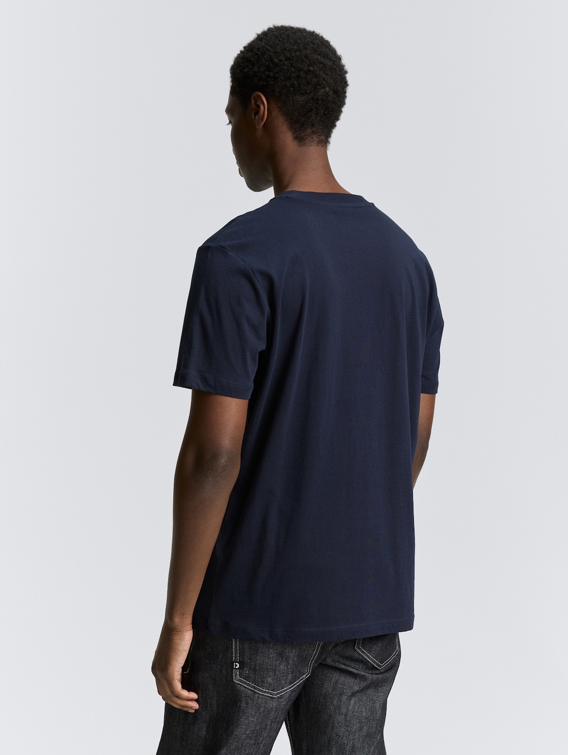 Thumbnail - TOM TAILOR DENIM Herren T-Shirt mit Print im 3er-Pack, braun, Uni, Gr. M