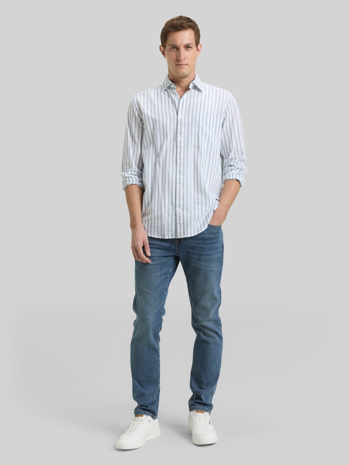  Tom Tailor Herren Ttjosh Regular Slim Jeans, Blau, Uni, Gr. 30/34 