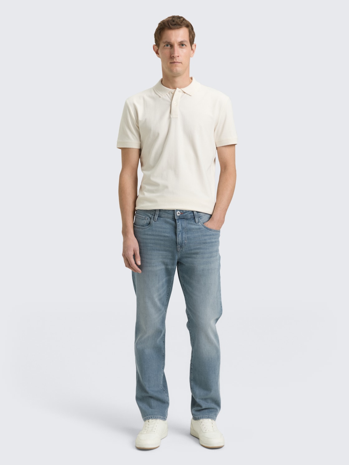 Thumbnail - TOM TAILOR Herren TTMARVIN STRAIGHT Jeans mit Stretch, blau, Uni, Gr. 29/32