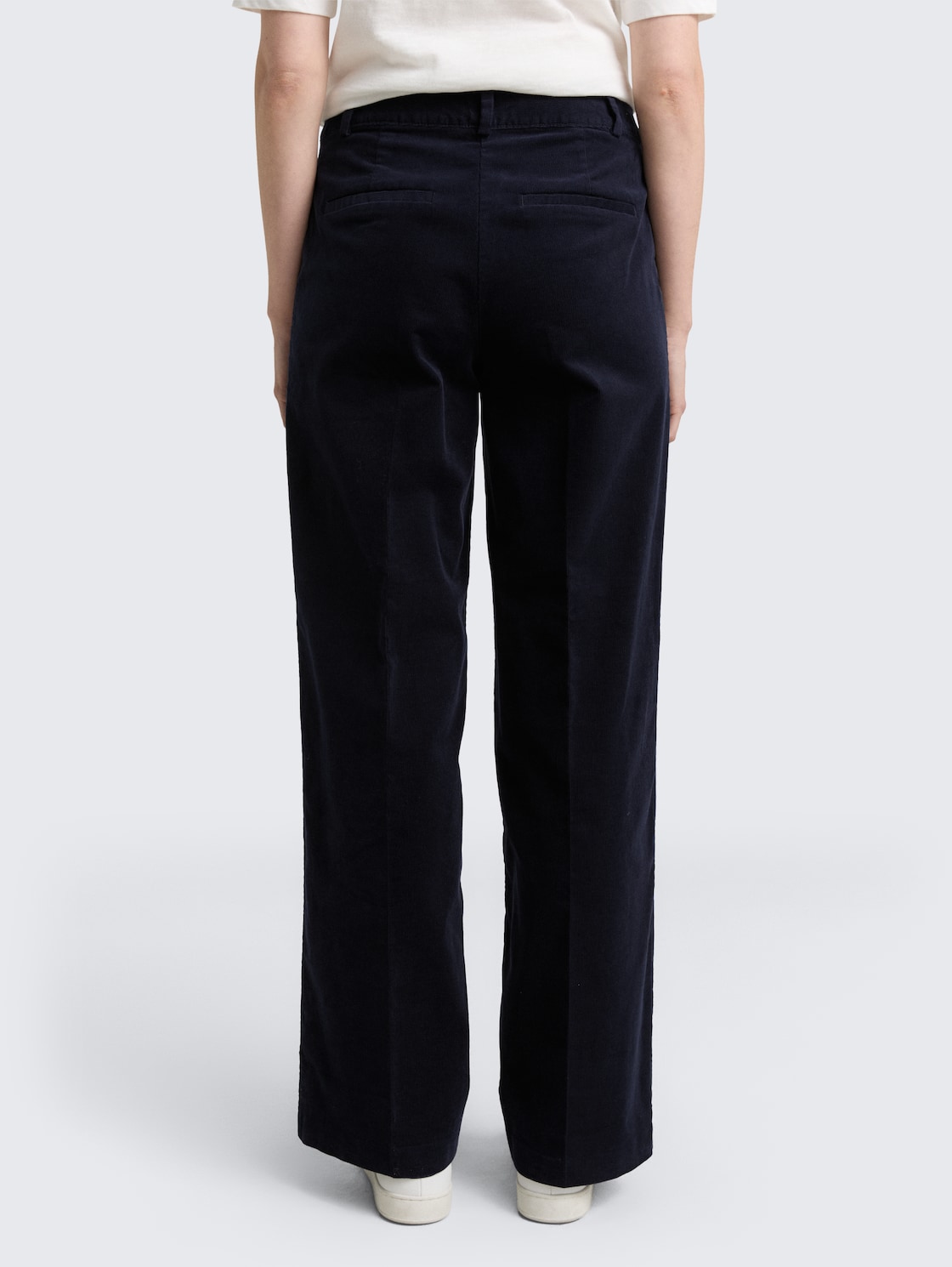 Thumbnail - TOM TAILOR Damen TTLEA Wide Leg Cordhose, blau, Uni, Gr. 42/32