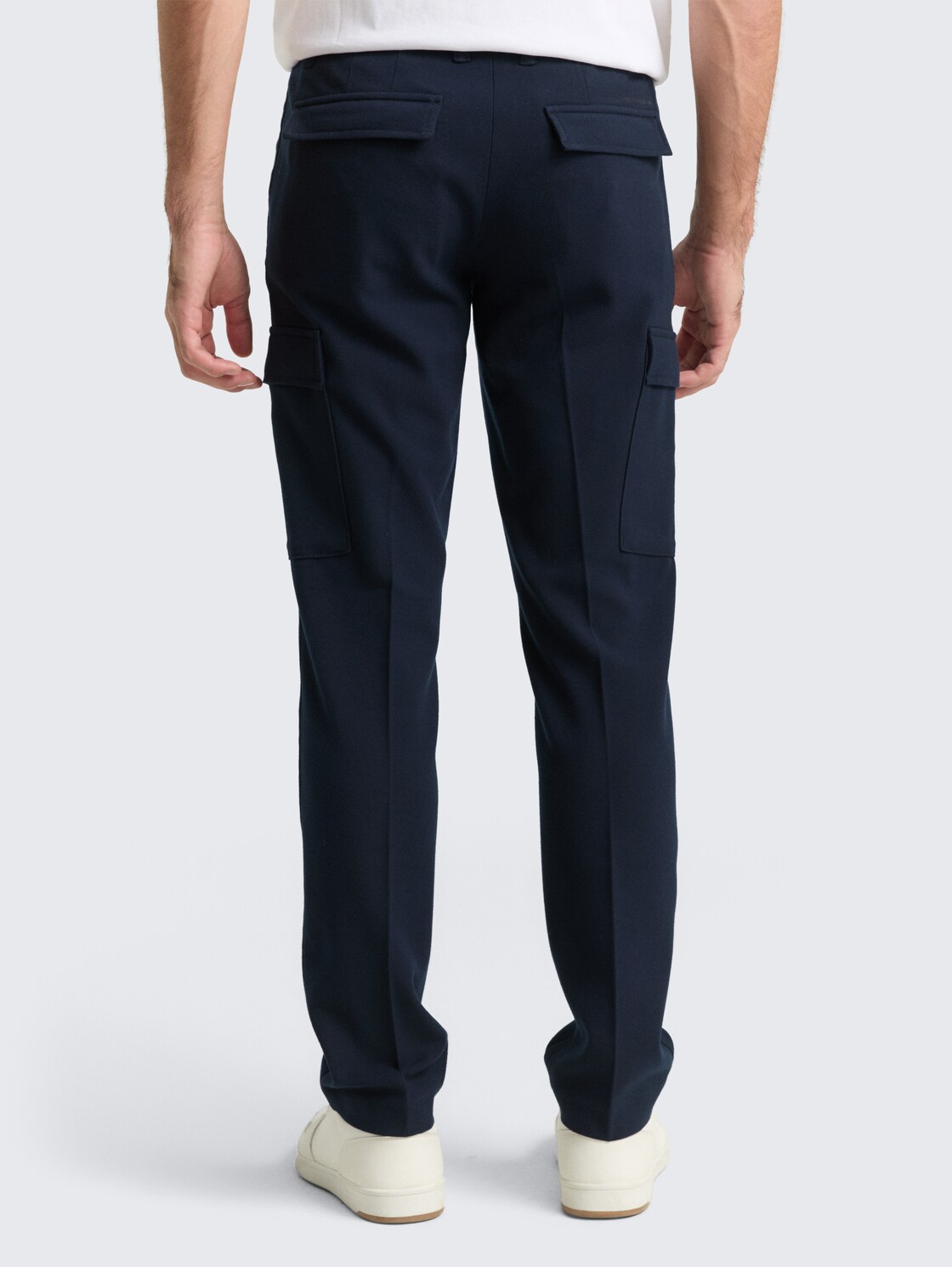 Thumbnail - TOM TAILOR Herren TTTAPERED Cargo Hose, blau, Uni, Gr. 34/36
