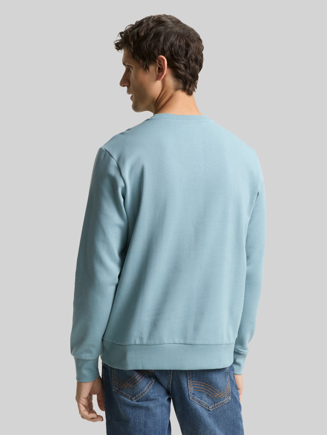  Tom Tailor Herren Sweatshirt Mit Rundhalsausschnitt, Grün, Logo Print, Gr. Xxl 
