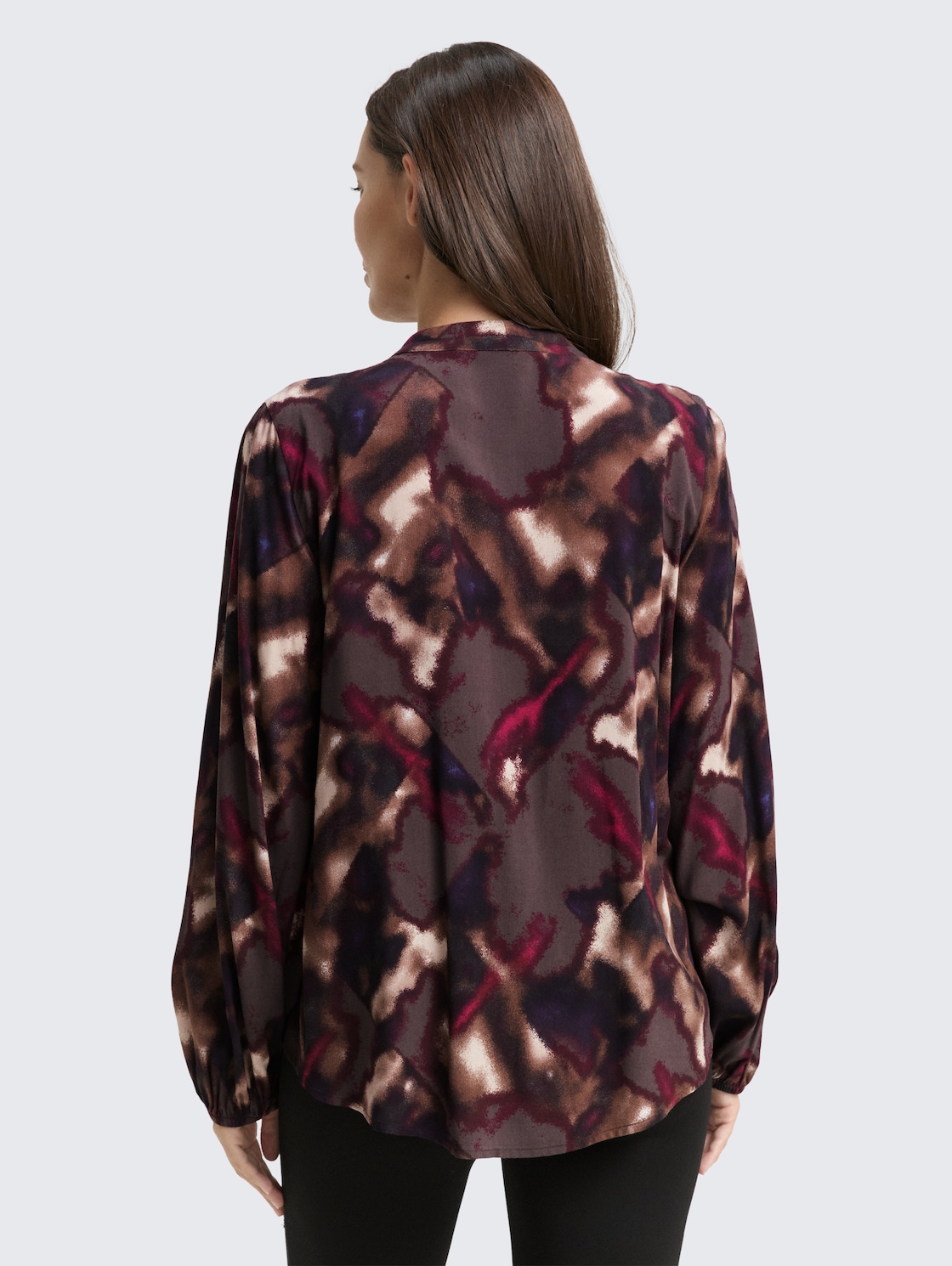 Thumbnail - TOM TAILOR Damen Bluse mit Muster, braun, Gemustert, Gr. 46