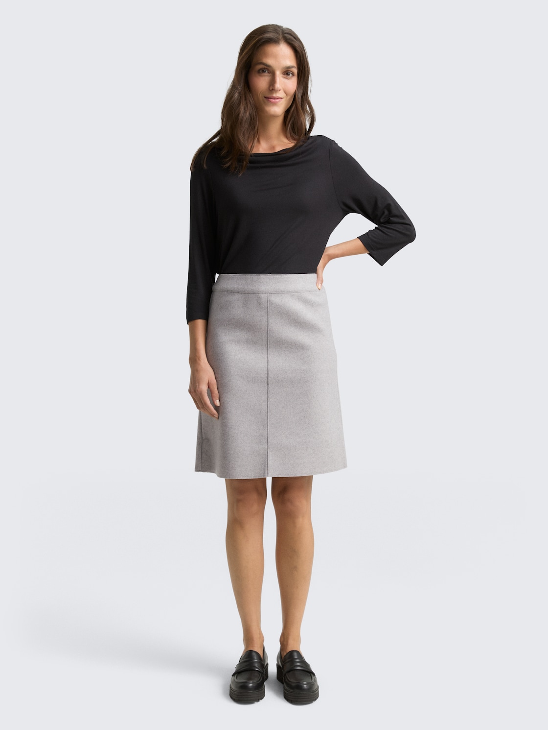 Thumbnail - TOM TAILOR Damen Cosy Rock in Melange-Optik, bunt, Meliert, Gr. 36