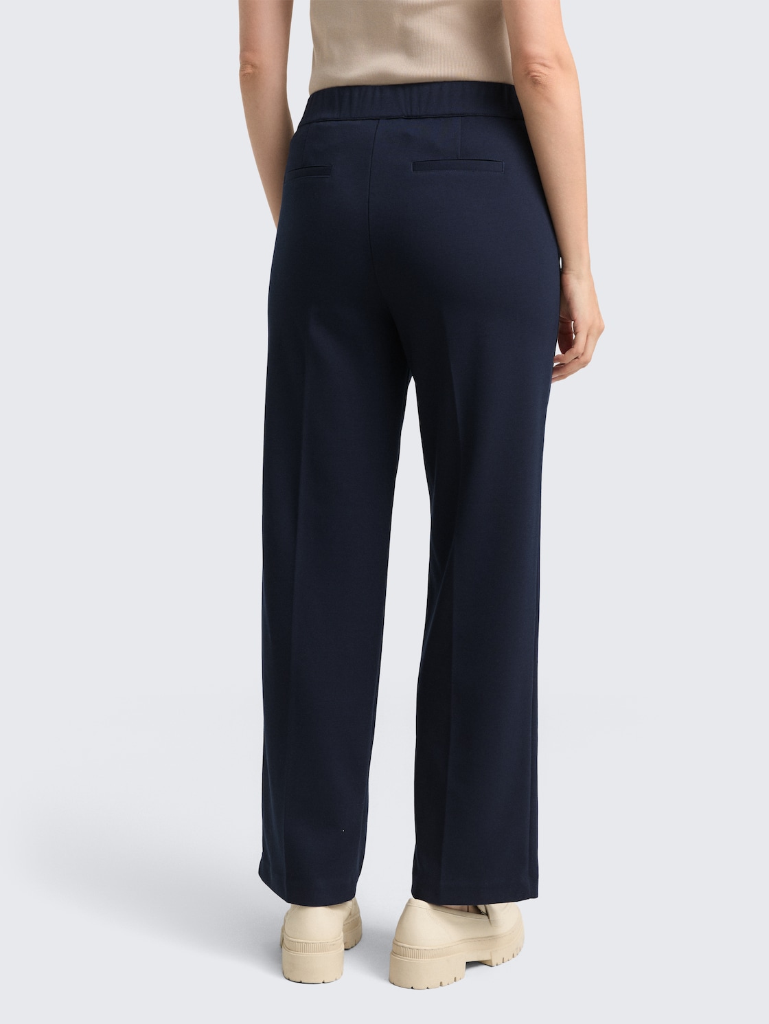 Thumbnail - TOM TAILOR Damen TTMIA STRAIGHT Hose, blau, Uni, Gr. 46/30