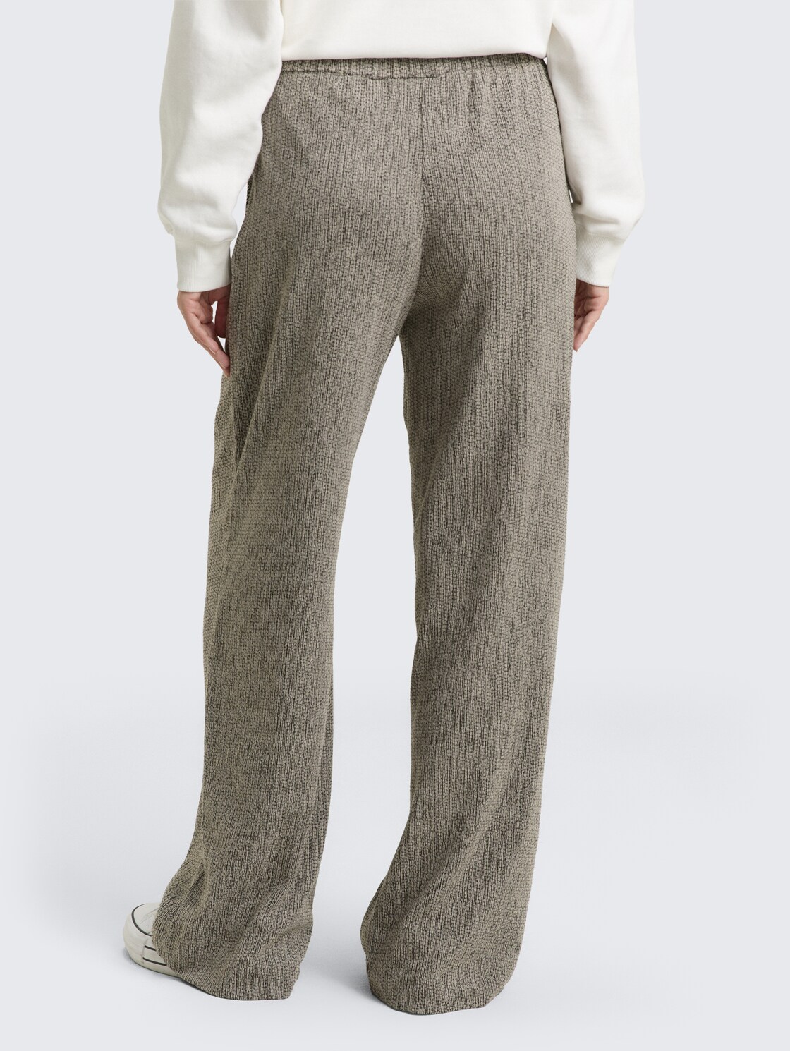 Thumbnail - TOM TAILOR Damen Loose Wide Hose, braun, Meliert, Gr. 36/30