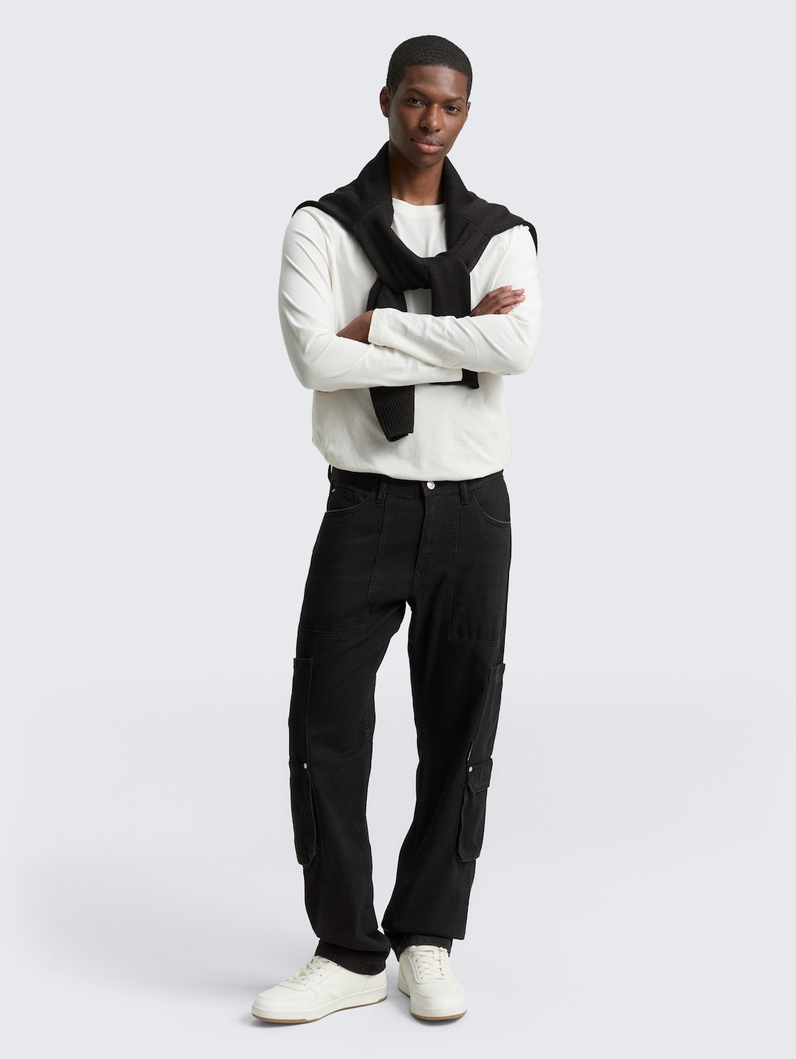 Thumbnail - TOM TAILOR DENIM Herren TTWAYLEN RELAXED Cargo Jeans, bunt, Uni, Gr. 31/30