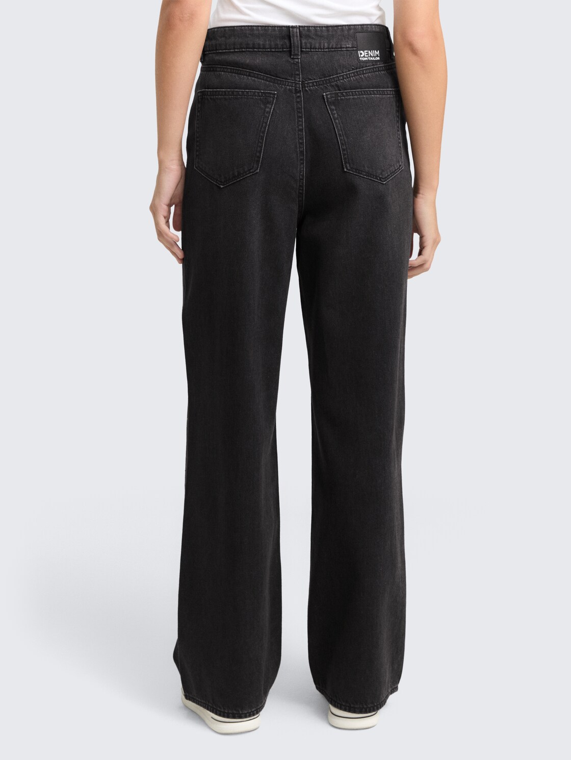 Thumbnail - TOM TAILOR DENIM Damen TTLINOU WIDE Jeans mit Strasssteinen, bunt, Uni, Gr. XXL/32