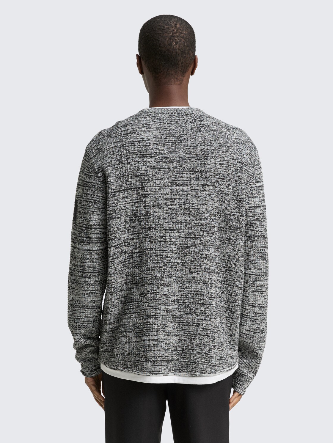 Thumbnail - TOM TAILOR DENIM Herren Strickpullover im 2-in-1-Look, bunt, Meliert, Gr. XXL