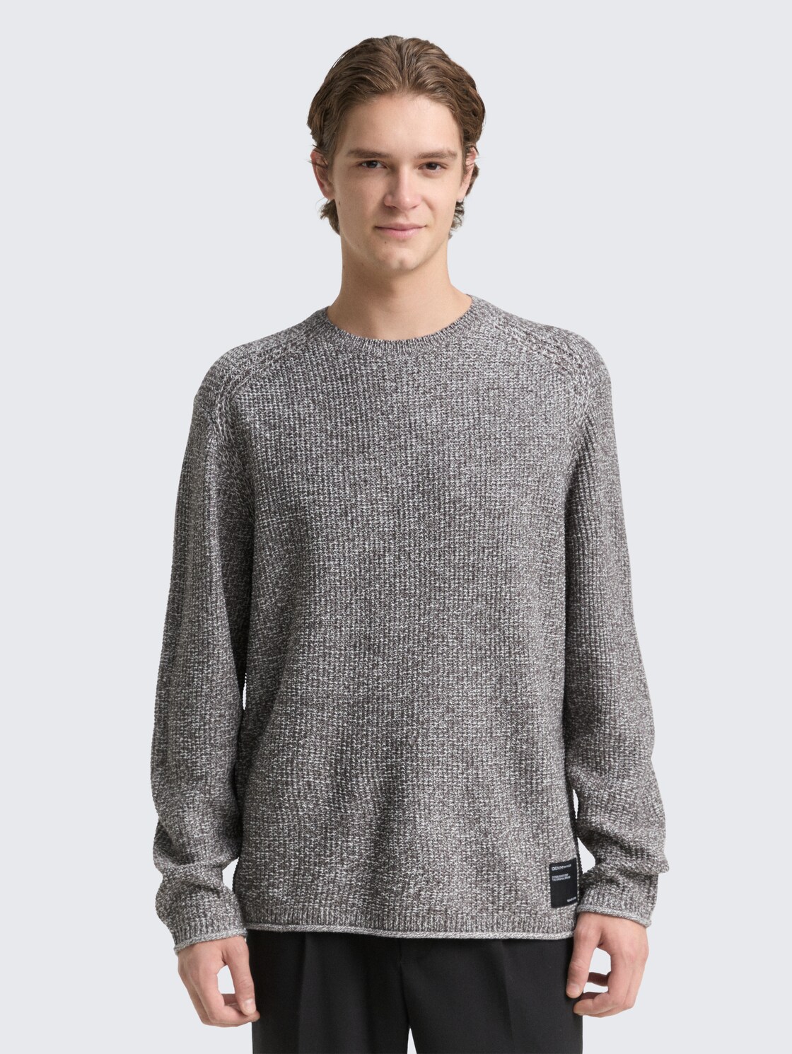 Thumbnail - TOM TAILOR DENIM Herren Strickpullover in Melange-Optik, bunt, Meliert, Gr. L