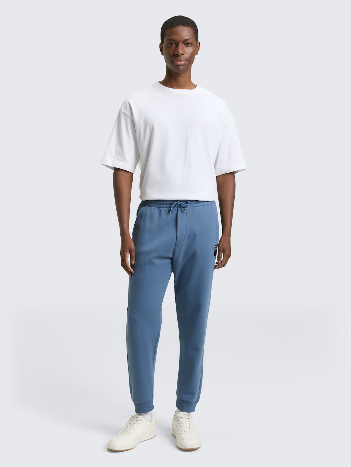 Thumbnail - TOM TAILOR DENIM Herren Basic Jogginghose, blau, Uni, Gr. XS