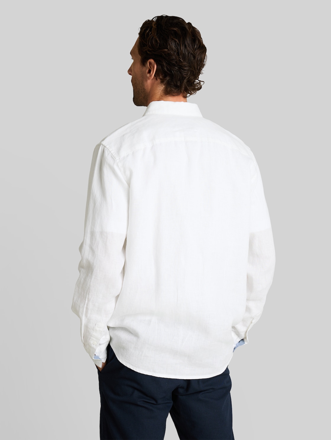  Tom Tailor Herren Regular Fit Hemd Aus Leinen, Weiß, Uni, Gr. Xxl 
