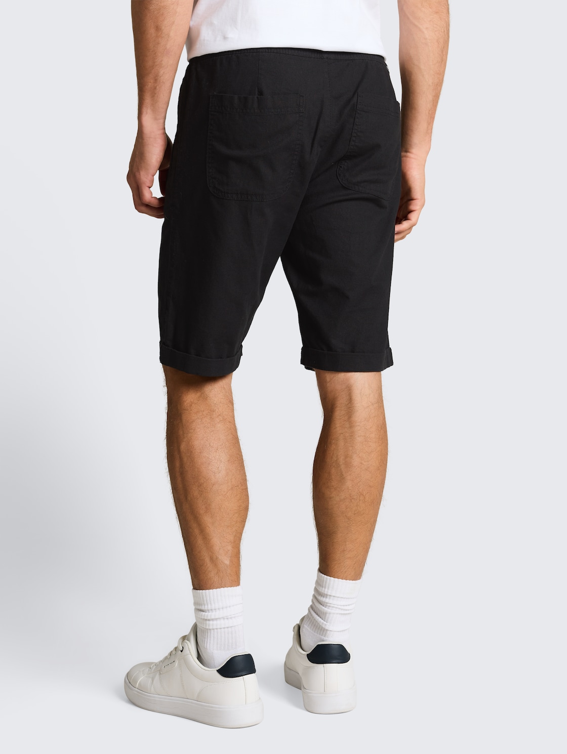 Thumbnail - TOM TAILOR Herren TTREGULAR Shorts mit Leinenanteil, bunt, Uni, Gr. M