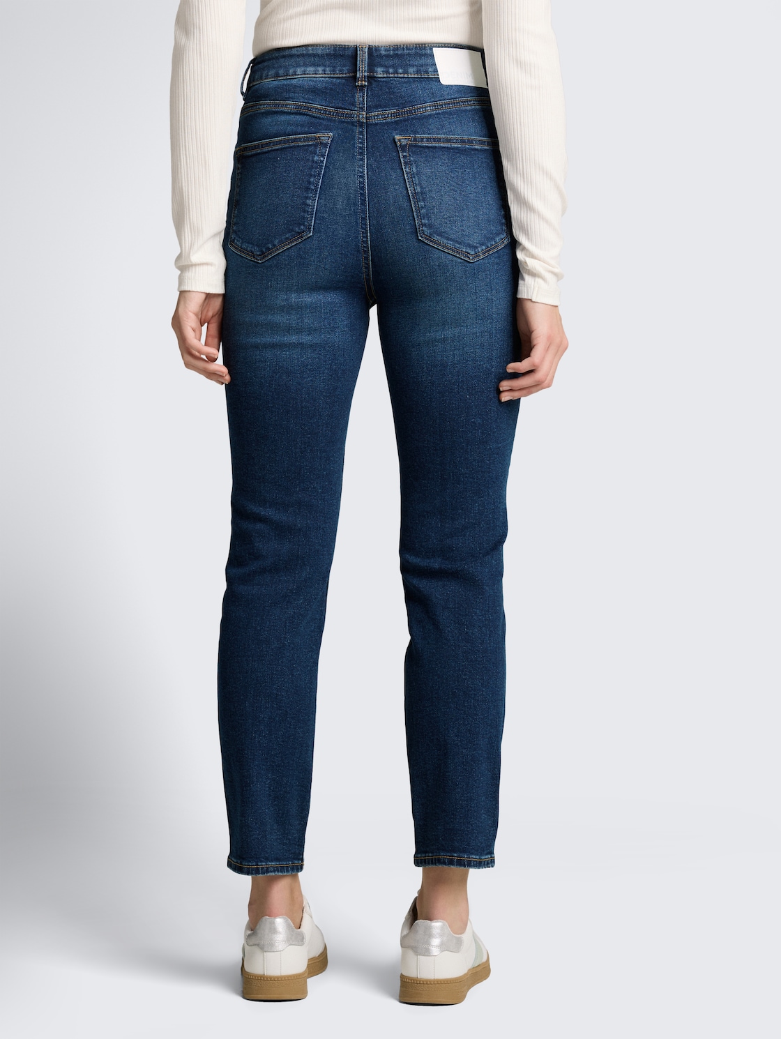 Thumbnail - TOM TAILOR DENIM Damen TTLOTTE SLIM Jeans, blau, Uni, Gr. 29