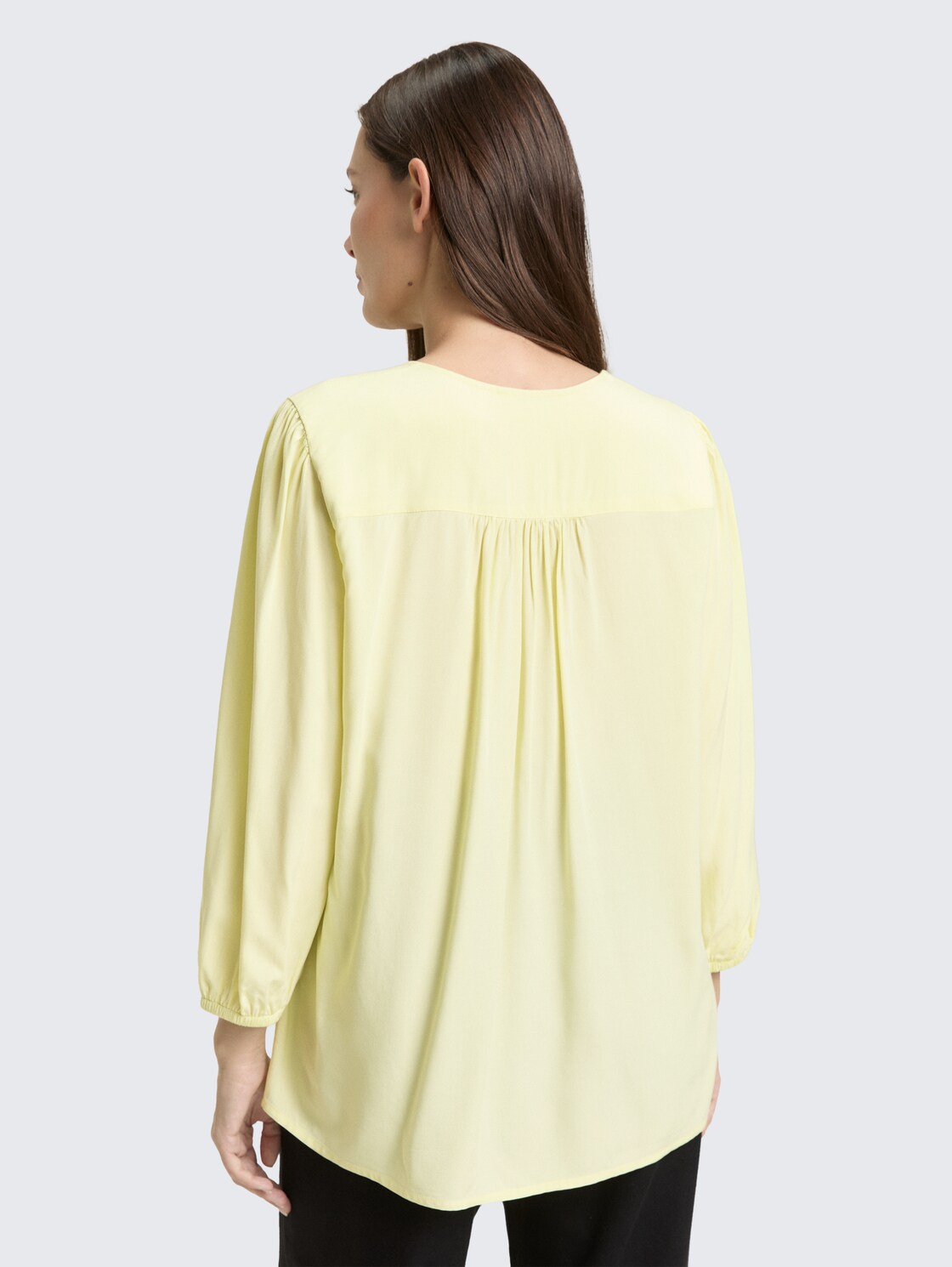 Thumbnail - TOM TAILOR Damen Bluse aus Viskose, gelb, Uni, Gr. 38